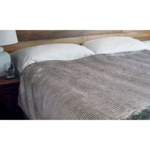Dreamland Relaxwell Deluxe Zebra Print Faux Fur Heated Throw