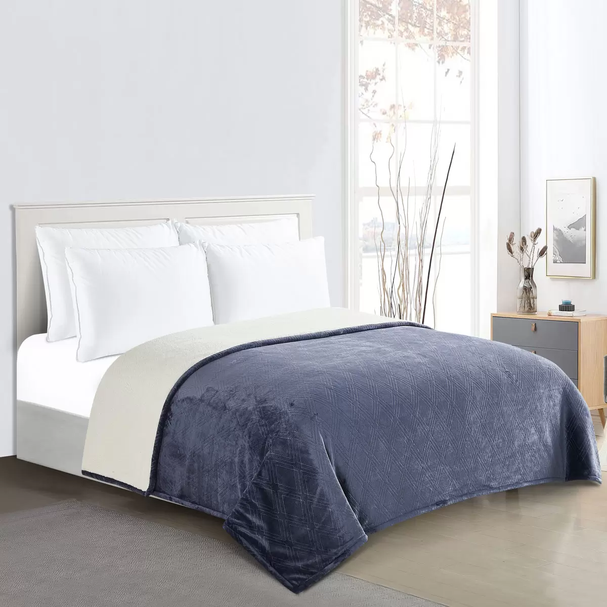 Etched Sherpa Blanket