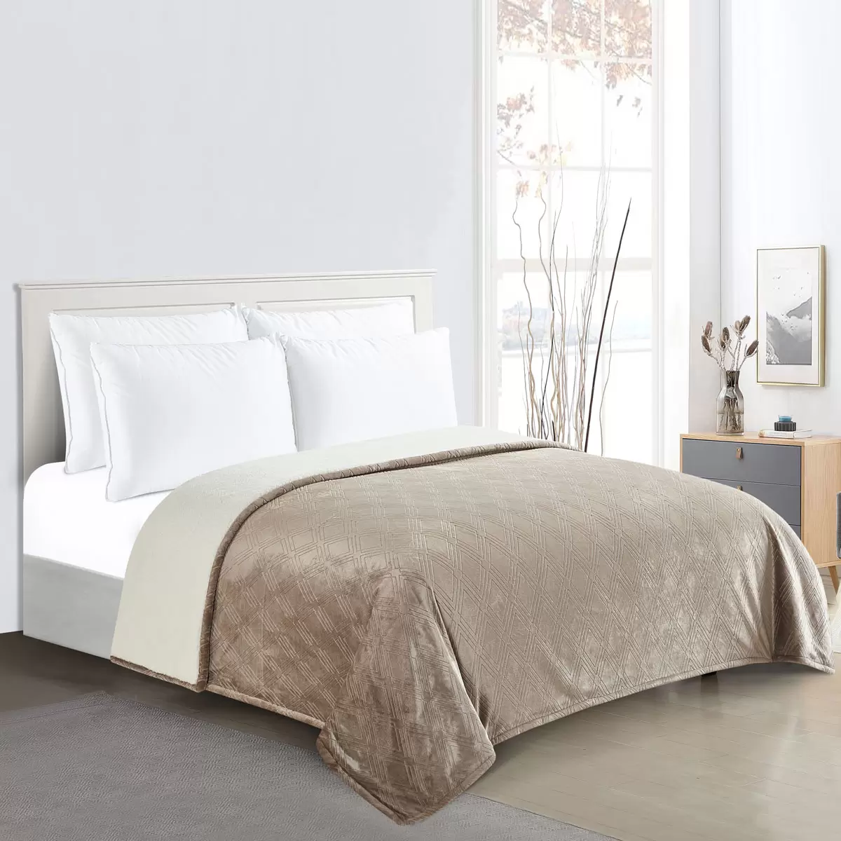 Etched Sherpa Blanket