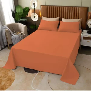 Plain Dyed Flat Bed Sheets and Durable Poly Cotton