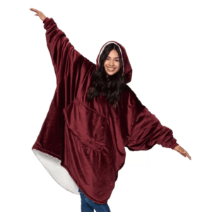 sherpa fleece wearable blanket