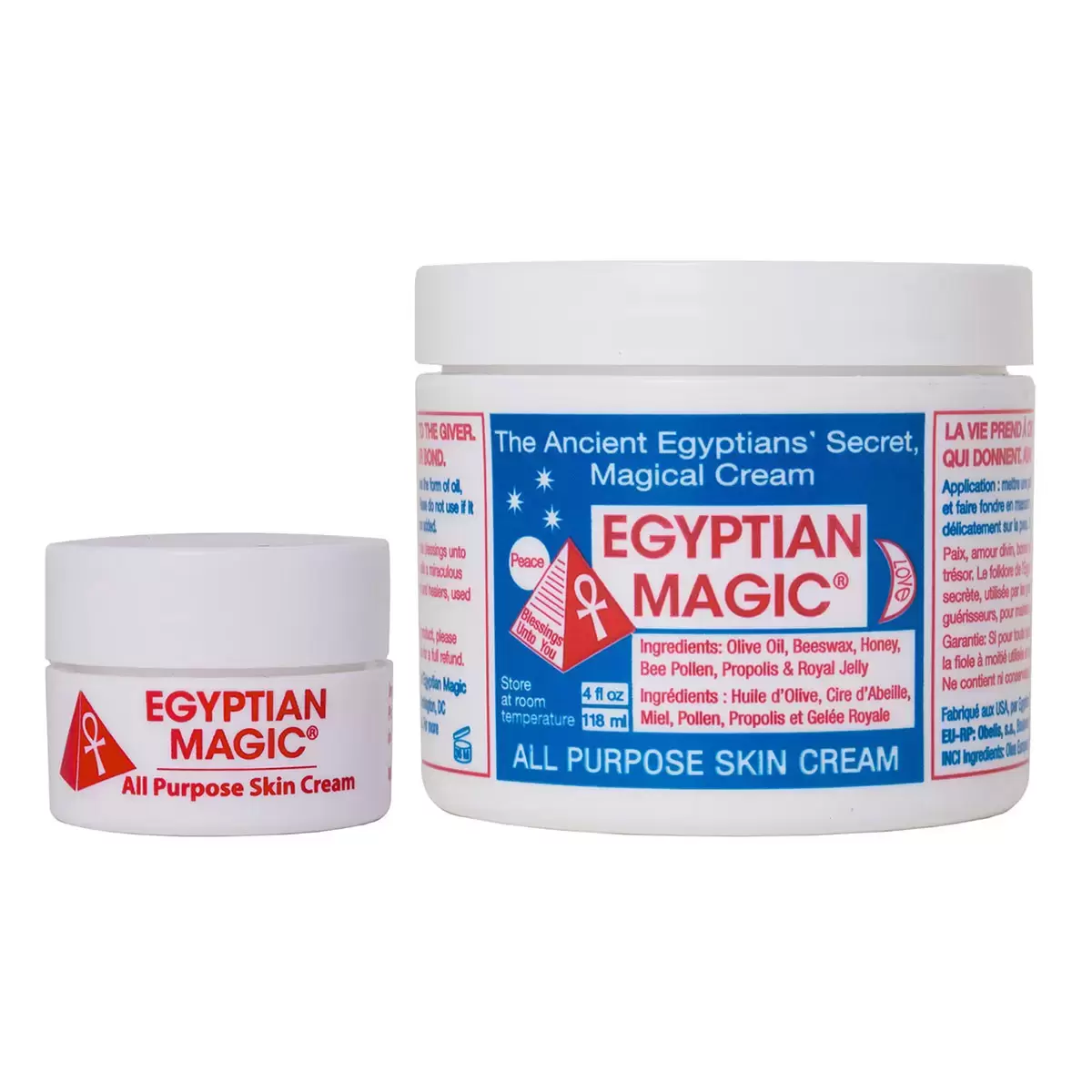 Egyptian Magic All-Purpose Skin Cream – 118ml + 7ml | 6 Natural Ingredients for Face, Body & Hair