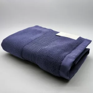navy bath towel