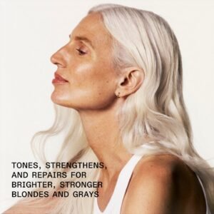 Neutralizes brassiness for brighter blondes and grays
