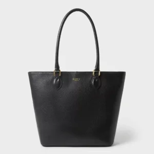 Osprey London leather tote The Charlton black front view