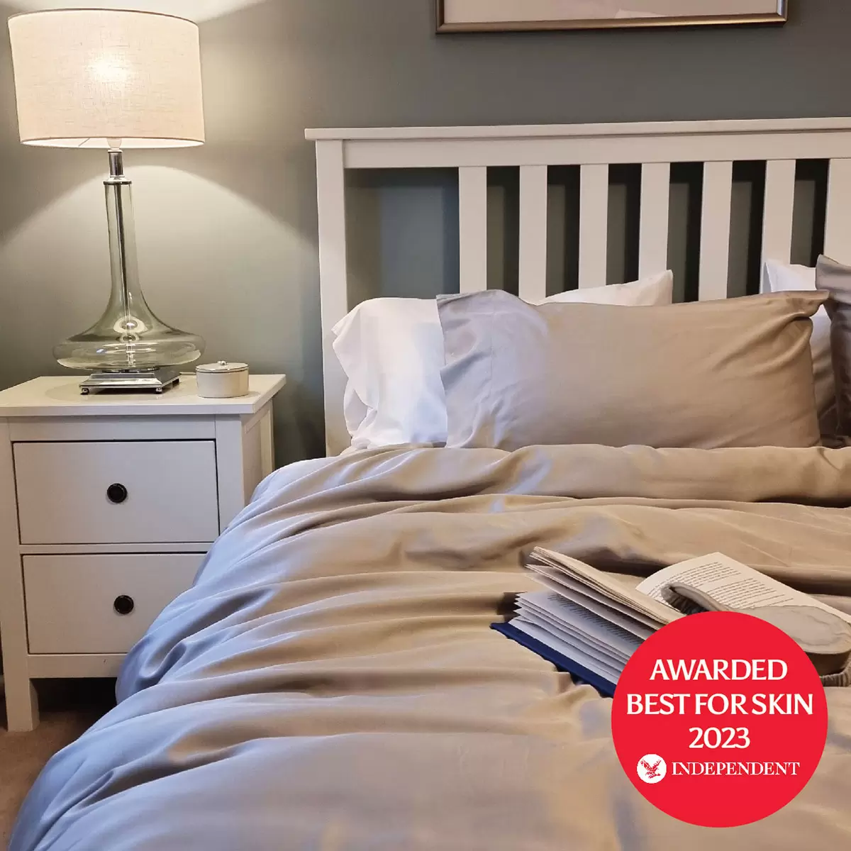 Luff 700 Thread Count Organic Bamboo Duvet Set – Grey