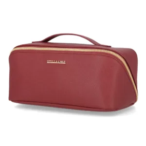 Travel cosmetic case with compartments