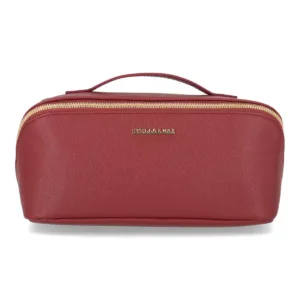 Zip around cosmetic case with full access