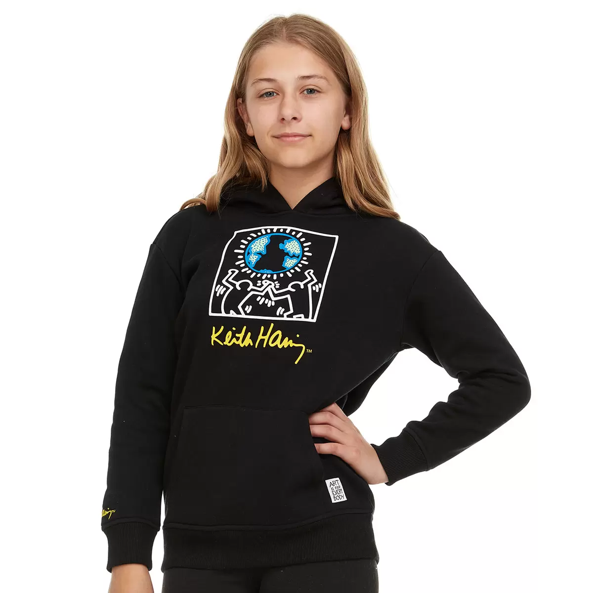 keith haring kids hoodie front view