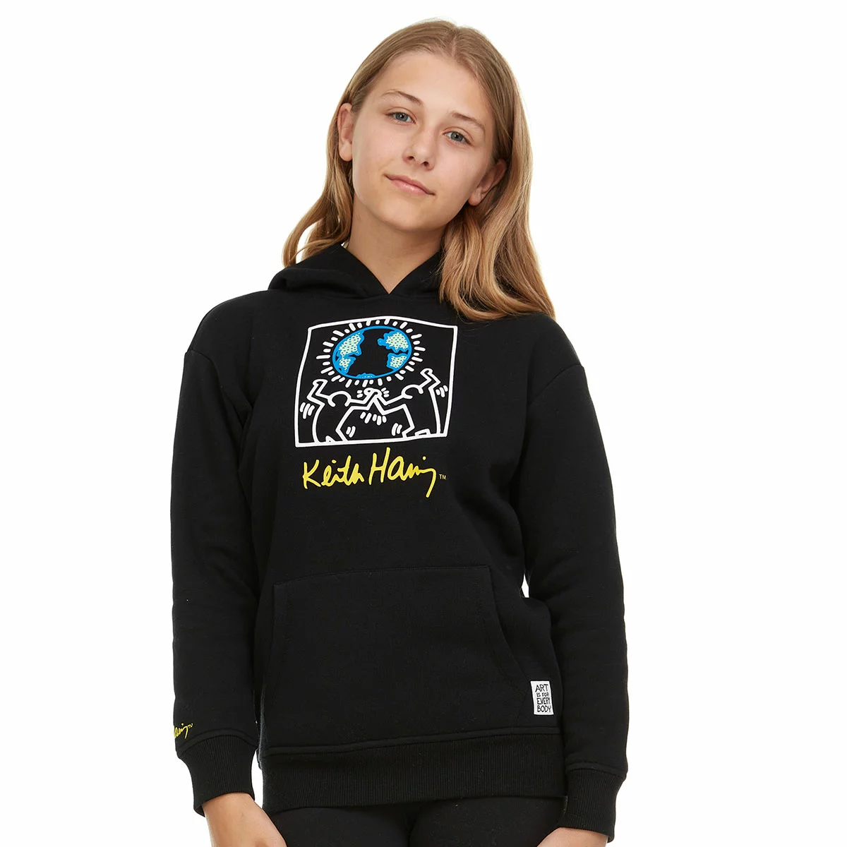 Black graphic hoodie for kids