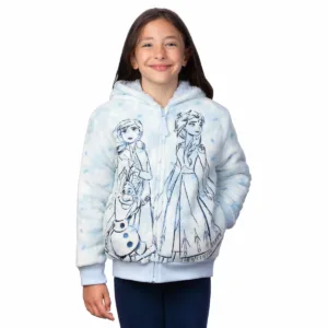 kids plush hoodie with zip