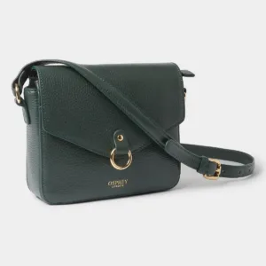 Osprey leather crossbody bag in green