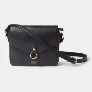 Osprey leather crossbody bag pebble grain texture