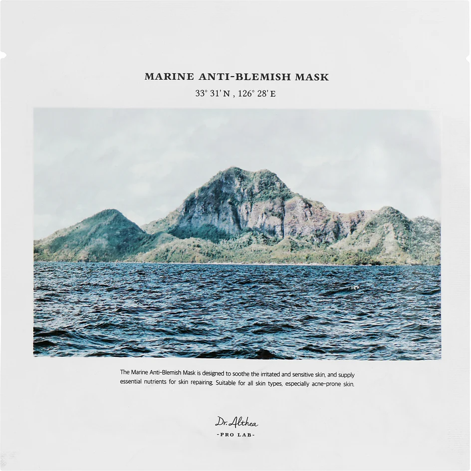 Dr. Althea Marine Sheet Mask anti-blemish treatment