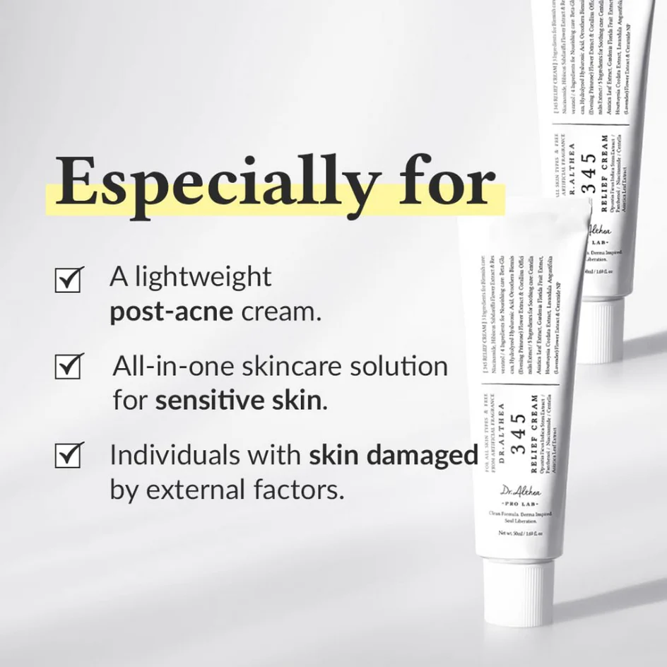 345 Relief Cream Dr Althea packaging