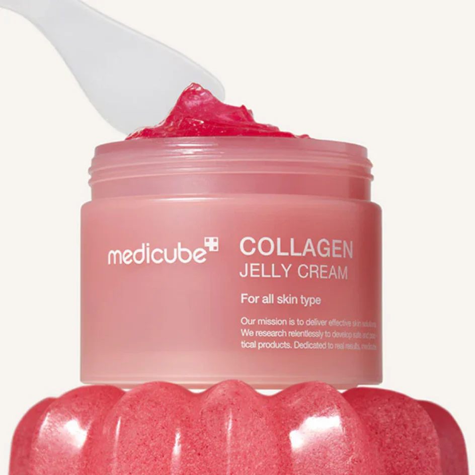 Transparent collagen jelly cream texture Transparent collagen jelly cream texture