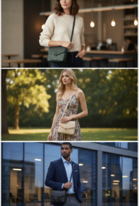 Osprey leather crossbody bag view