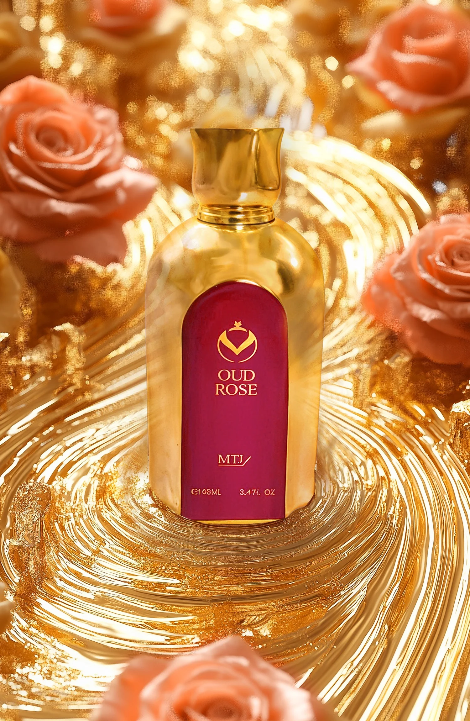 Oud Rose Eau De Parfum unisex perfume bottle Oud Rose Eau De Parfum unisex perfume bottle