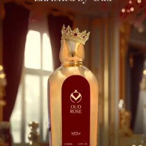 Luxury Oud Rose perfume 100ml fragrance bottle