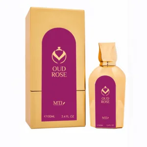 Oud Rose perfume packaging and bottle