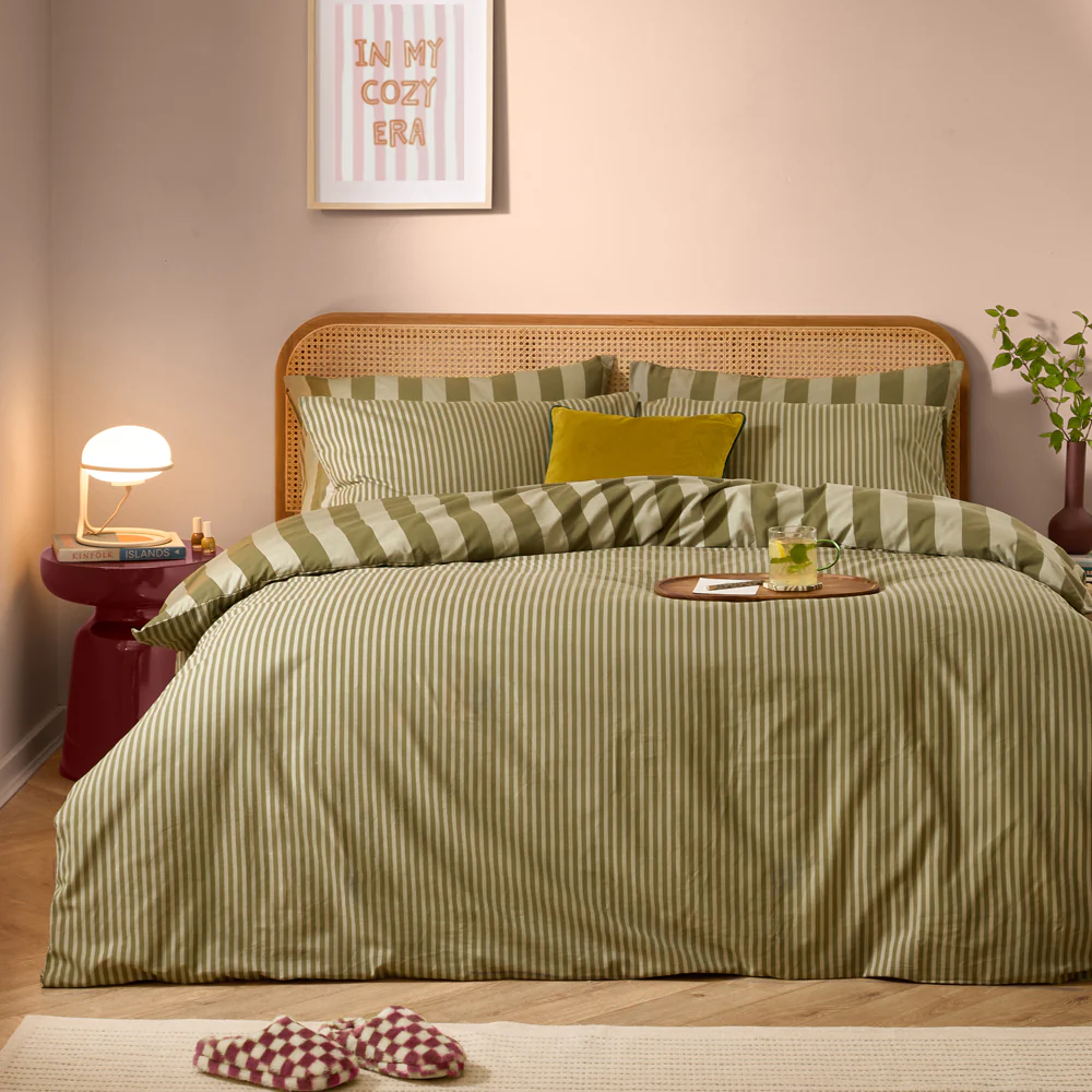 green tea duvet set reversible bedding