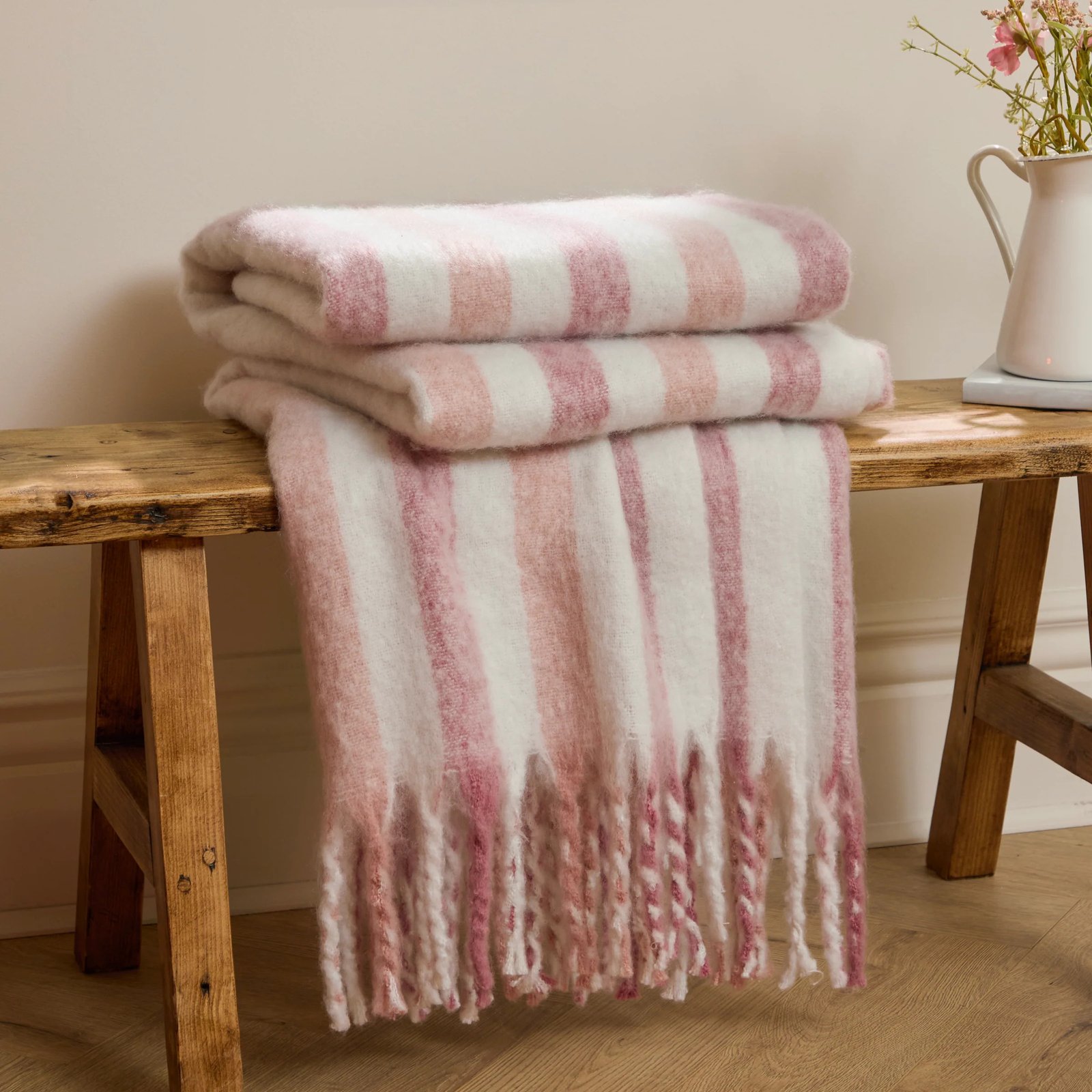 woven decorative throw blanket