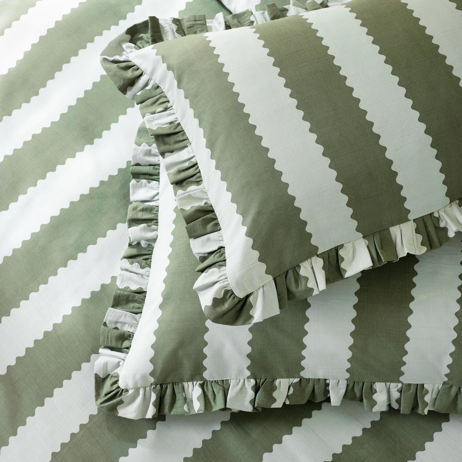 cotton rich stripe bedding