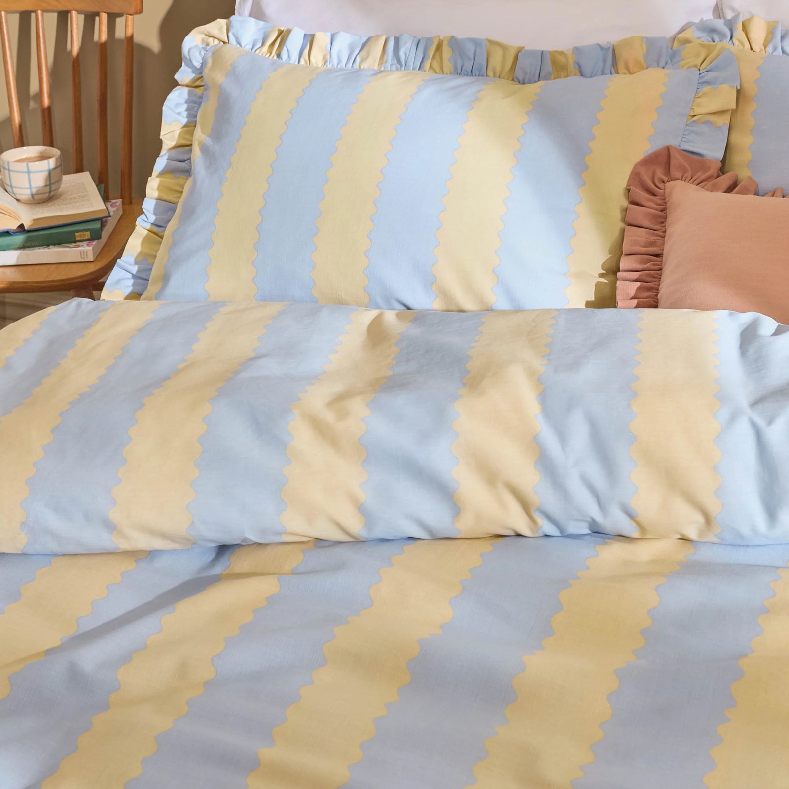 cotton rich stripe bedding