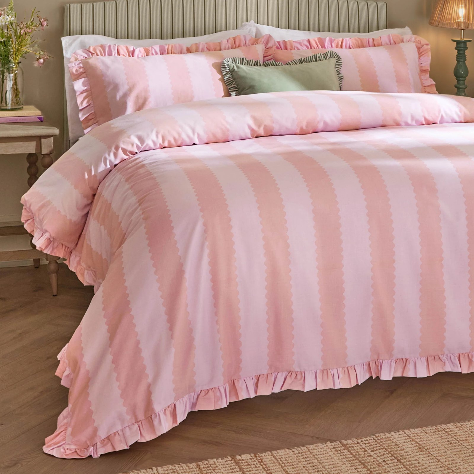 Duvet Cover Set Pink Raspberry