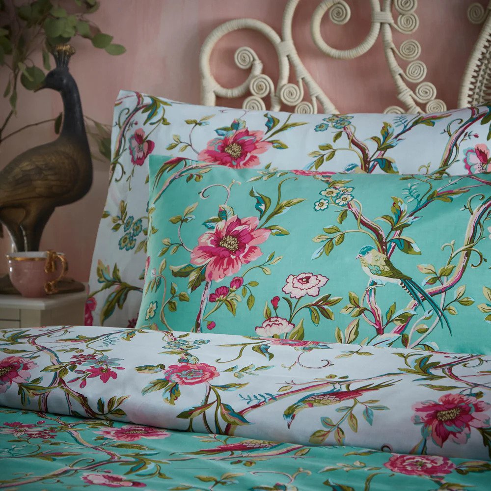 reversible jade duvet set