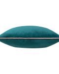 classic velvet cushion with piping